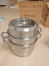 蘇泊爾（SUPOR）蒸鍋304不銹鋼三層復底多用蒸魚(yú)家用蒸籠電磁爐燃氣通用 歐式蒸鍋 3層 26cm 曬單實(shí)拍圖
