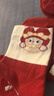 棉滿(mǎn)滿(mǎn)兒童襪子100%純棉抗菌本命年大紅色馬年新年中筒襪女童秋冬季5雙 曬單實(shí)拍圖