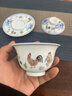 紅英陶瓷景德鎮仿明成化斗彩雞缸杯蓋碗三才泡茶碗套裝家用功夫茶具杯器禮 仿古成化斗彩雞缸蓋碗（禮盒裝） 曬單實(shí)拍圖