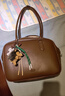 Teenie Weenie棕色復古托特包小熊TW波士頓包單肩包女通勤大容量新年情人節禮物 曬單實(shí)拍圖