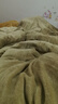 南極人牛奶被子可拆洗法蘭絨被套+被芯總重10斤雙人空調被棉被200*230cm 曬單實(shí)拍圖