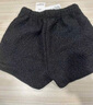 雪茜曼羊羔絨短褲冬季韓系可愛(ài)穿搭插兜短褲羊羔毛寬松休閑靴褲女 曬單實(shí)拍圖