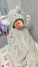 BABYGREAT嬰兒浴巾兒童洗澡巾斗篷帶帽子新生兒寶寶連帽包巾珊瑚絨吸水速干 曬單實(shí)拍圖