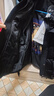 艾萊依宋佳同款羽絨服女秋冬氣質(zhì)短款90鵝絨收腰保暖新年外套 炭黑M 曬單實(shí)拍圖