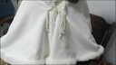 渠辰斗篷洛麗塔斗篷披肩lolita婚紗披肩結婚冬季加厚漢服披風(fēng)白色披肩 優(yōu)雅風(fēng)斗篷 均碼 【建議80-160斤】 曬單實(shí)拍圖