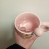 可愛(ài)fufu生日蛋糕馬克杯帶蓋勺陶瓷杯送女生高顏值有意義生日禮物 漢堡生日蛋糕杯+勺1個(gè)350ml 曬單實(shí)拍圖