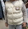 嘟嘟家兒童背心加厚秋冬過(guò)年紅色男童馬甲冬季保暖童裝女童棉服馬夾上衣 米白色 90 曬單實(shí)拍圖