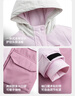 NIKE耐克童裝女童中長(cháng)款保暖棉服冬季新款大口袋兒童連帽外套 曬單實(shí)拍圖