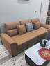 杜杜美家真皮沙發(fā)客廳2025新款現代簡(jiǎn)約扶手儲物皮藝沙發(fā)A80#2.4米 曬單實(shí)拍圖