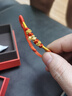 中國珠寶（Sino gem）馬年本命年紅繩黃金手鏈女足金馬上有錢(qián)手串新年情人節禮物送女友 曬單實(shí)拍圖