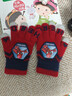 迪士尼兒童手套冬季加絨保暖男童蜘蛛俠半指翻蓋男孩寶寶小孩冬 曬單實(shí)拍圖