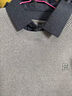 羅蒙襯衫領(lǐng)假兩件毛衣男加絨加厚保暖上衣冬季新款針織打底衫 淺灰色 （刺繡H） XL 【體重138-150斤】 曬單實(shí)拍圖