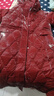 皮爾卡丹（pierre cardin）免洗亮面長(cháng)款羽絨棉服外套女冬中長(cháng)過(guò)膝韓版女士棉衣冬季收腰棉襖 紅色 2XL 125-140斤 曬單實(shí)拍圖