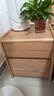 京東京造實(shí)木床頭柜 天然橡膠木|大容量2抽 臥室收納柜儲物柜 CB02 曬單實(shí)拍圖