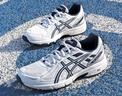 亞瑟士ASICS男鞋女鞋越野慢跑鞋舒適運動(dòng)鞋耐磨抓地復古 GEL-VENTURE 6 白色/藍色(男款) 42.5 曬單實(shí)拍圖