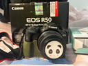 佳能（Canon）EOS R50 微單半畫(huà)幅相機 r50小巧便攜 Vlog拍攝直播相機 4K短視頻  學(xué)生微單相機 R50黑色 RF-S18-45套機 套餐一【128G內存卡~抗震防雨包~Vlog套裝 曬單實(shí)拍圖