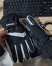 回力手套冬季男騎行手套滑雪加厚保暖觸屏防潑水防風(fēng)寒電動(dòng)摩托手套女 黑色【科技鎖溫+騎車(chē)防滑】 均碼 曬單實(shí)拍圖