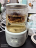 小熊（Bear）迷你養生壺養生杯 電燉杯電熱杯恒溫花茶壺燒水壺辦公室杯子0.4L全玻璃杯體YSH-F04E1  曬單實(shí)拍圖