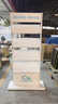 發(fā)展久宏展示架置物架雜志架廣告牌資料架企業(yè)門(mén)店宣傳單冊戶(hù)型圖架報刊雜志架立式不銹鋼展架書(shū)報架 白色資料架（裸架）可送滑輪 曬單實(shí)拍圖