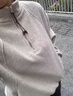 棉致加絨加厚半拉鏈立領(lǐng)衛衣女秋冬季寬松慵懶風(fēng)高級感外套抽繩上衣 1150燕麥色【加絨高品質(zhì)】 L 100-115斤 曬單實(shí)拍圖