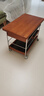 MUU中古風(fēng)黃楊木實(shí)木茶幾可移動(dòng)折疊家用客廳小戶(hù)型中古風(fēng)邊幾 曬單實(shí)拍圖