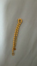 周六福黃金手鏈女閃耀金珠手串生日禮物計價(jià)A0711065 約6.7g 16+3cm  曬單實(shí)拍圖