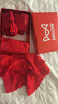 貓人（MiiOW）男士?jì)妊濖U驥紅內褲襪子禮盒|10A抗菌莫代爾馬年本命年紅新年禮物 曬單實(shí)拍圖