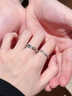 老鳳祥莫比烏斯純銀情侶對戒表白求婚戒指一對紀念日生日禮物送女友老婆 【簡(jiǎn)約百搭】交織的愛(ài)對戒*可定制刻字 曬單實(shí)拍圖