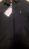 比音勒芬【職場(chǎng)商務(wù)】春秋款男士休閑通勤干練肌理感翻領(lǐng)長(cháng)袖POLO衫男上衣 07黑色 M （100） 曬單實(shí)拍圖