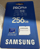 三星（SAMSUNG）256GB TF MicroSD 內存卡 4K高速藍卡 U3A2V30 讀速180MB/s 游戲機無(wú)人機運動(dòng)相機存儲卡 PRO Plus 曬單實(shí)拍圖
