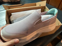 斯凱奇（Skechers）款秋冬女一腳蹬足弓支撐健步鞋腳寬腳胖軟底休閑運動(dòng)鞋125841 薰衣草色/LAV 38 曬單實(shí)拍圖