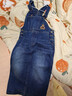 Teenie Weenie小熊春季復古時(shí)尚摩登牛仔裙背帶裙美拉德連衣裙女裝 深藍色 S 曬單實(shí)拍圖