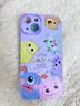 圣圖朗新款可愛(ài)小怪獸17蘋(píng)果16promax手機殼iphone14高級感15pro掛繩12可愛(ài)13卡通植絨硅膠8plus情侶全包 可愛(ài)五只怪獸撞色液態(tài)硅膠-【丁香紫】 iPhone 14 曬單實(shí)拍圖