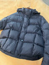 艾萊依陳都靈同款女士羽絨服泡芙短款連帽抽繩保暖冬新年外套 月夜黑M 曬單實(shí)拍圖