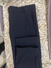 羅蒙（ROMON）西裝休閑褲商務(wù)通勤風(fēng)加絨加厚秋冬季高彈免燙正裝長(cháng)褲子男 青 34 曬單實(shí)拍圖