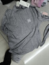 茵曼羊毛立領(lǐng)T恤2025秋女裝新款疊穿內搭修身長(cháng)袖打底衫 花灰色 M 曬單實(shí)拍圖