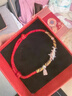 錦鯉福牌好運足銀999手鏈女手繩男編織紅繩腳鏈寶寶兒童情侶禮物 【足銀小錦鯉】-平安紅款 成人女款【可調節】 曬單實(shí)拍圖