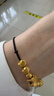 謝瑞麟（TSL）新年禮物黃金轉運珠足金路路通簡(jiǎn)約貓眼串珠不含手繩YS009 計價(jià)類(lèi)（工費140元） 約0.25g 曬單實(shí)拍圖