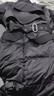 艾萊依鵝絨服女氣質(zhì)長(cháng)款風(fēng)衣領(lǐng)可拆卸腰帶羽絨服新年外套 炭黑XS 曬單實(shí)拍圖