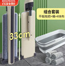 百家好世免手洗平板拖把33cm寬136cm長(cháng)4拖布帶桶家用拖地神器塵推平拖套裝 曬單實(shí)拍圖