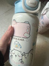 可愛(ài)小兔吸管保溫杯304不銹鋼高顏值ins男女學(xué)生便攜卡通雙飲杯子 雙飲小兔保溫杯藍色450ml 曬單實(shí)拍圖