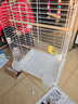 MAILE KID鳥(niǎo)籠鸚鵡專(zhuān)用鳥(niǎo)籠子大號生態(tài)別墅帶洗澡站架鳥(niǎo)窩八哥虎皮鳥(niǎo)籠用品 珍珠白-新升級鉆號套餐7件套 曬單實(shí)拍圖