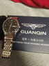 冠琴（GUANQIN）男士手表全自動(dòng)機械表瑞士認證情侶手表男款夜光防水商務(wù)高端男表 銀黑鋼帶/機械機芯/夜光防水 42mm 曬單實(shí)拍圖