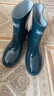 回力女士雨鞋成人中筒雨靴防水鞋膠鞋套鞋水靴HXL23-S 綠-悠悠 39  曬單實(shí)拍圖