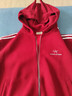 ICH MODE美式復古耳朵連帽開(kāi)衫外套女秋冬新年騏驥紅寬松休閑衛衣酒紅色S 曬單實(shí)拍圖