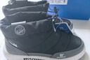 回力男鞋冬季新款雪地靴百搭面包鞋加厚保暖棉鞋男 172N 黑灰 40 曬單實(shí)拍圖
