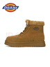 Dickies男士雪地靴加絨馬丁靴加厚短靴保暖棉鞋靴子男 棕色 42  曬單實(shí)拍圖