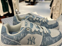MLB官方板鞋女鞋子 情侶學(xué)長(cháng)鞋透氣休閑鞋老花運動(dòng)鞋潮鞋 3ASXS015N 紐約洋基隊/藍色 38 (240mm) 曬單實(shí)拍圖