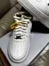 耐克NIKE男空軍一號AF1 AIR FORCE1馬年限定款運動(dòng)鞋IQ1119-011白42.5 曬單實(shí)拍圖