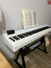 特倫斯V70折疊重錘電鋼琴88鍵電子鋼琴成人兒童入門(mén)考級演出便攜式電鋼 皓月白+原裝便攜琴包+可升降琴架+豪華禮包 曬單實(shí)拍圖